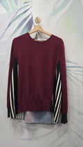 Beatrice B maglia bordeaux vista davanti