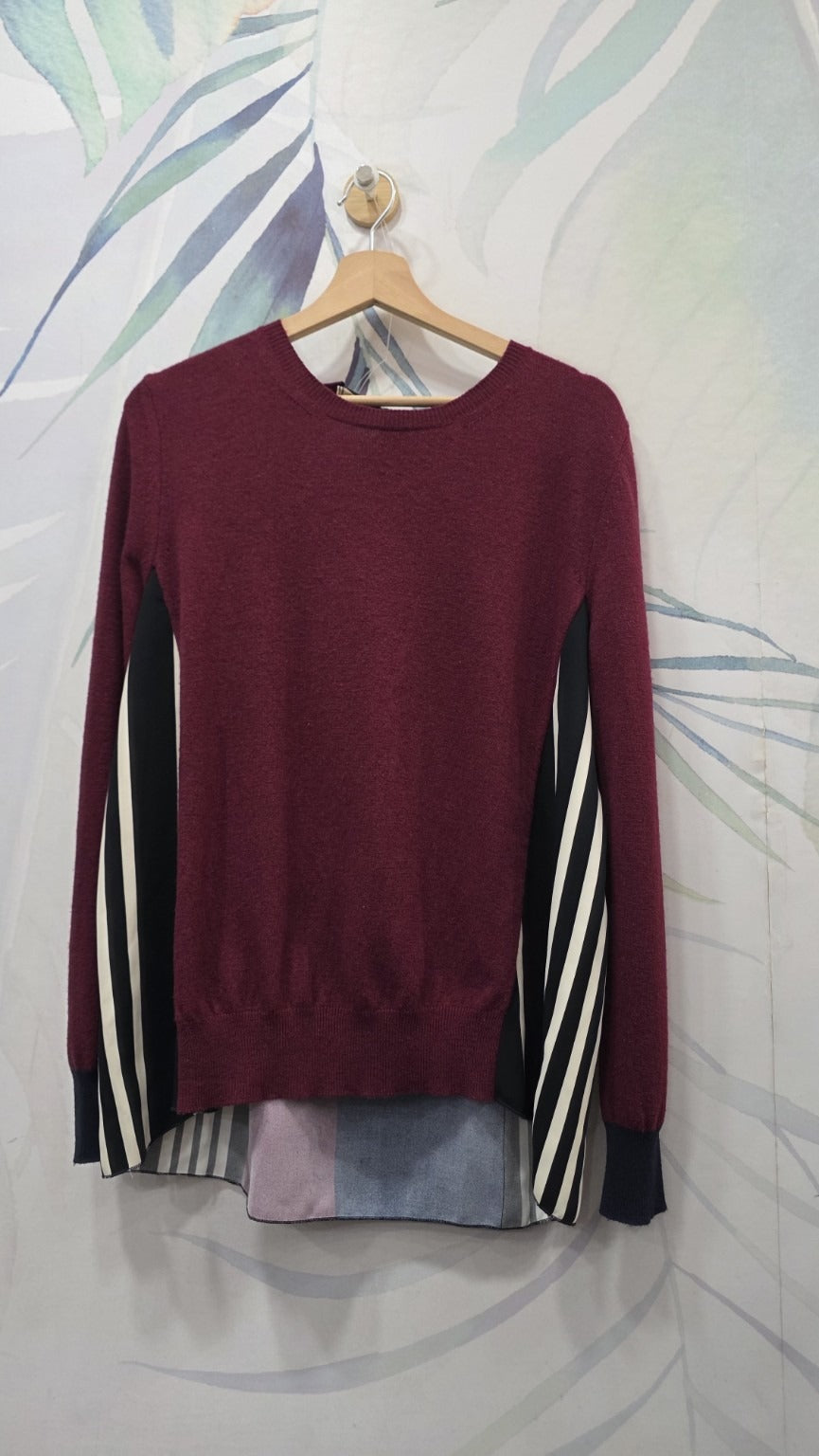 Beatrice B maglia bordeaux vista davanti