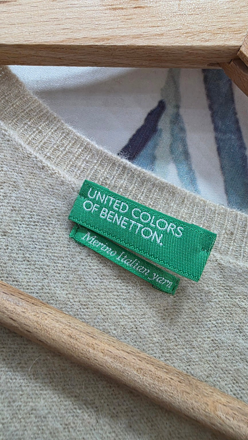 Etichetta United Colors of Benetton Merino Italian Yarn