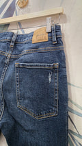Jeans Bershka skinny denim blu uomo, vista posteriore