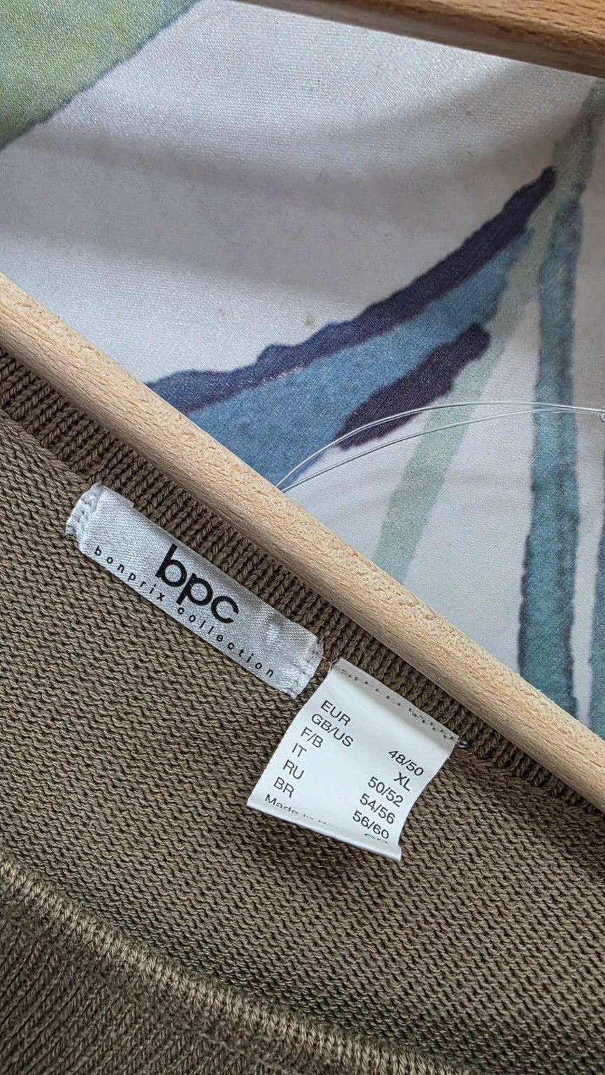 Etichetta bpc Bonprix collection, taglia EUR 48/50 e IT 54/56