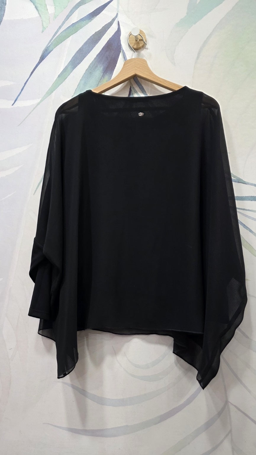Blusa nera EMME Marella vista posteriore