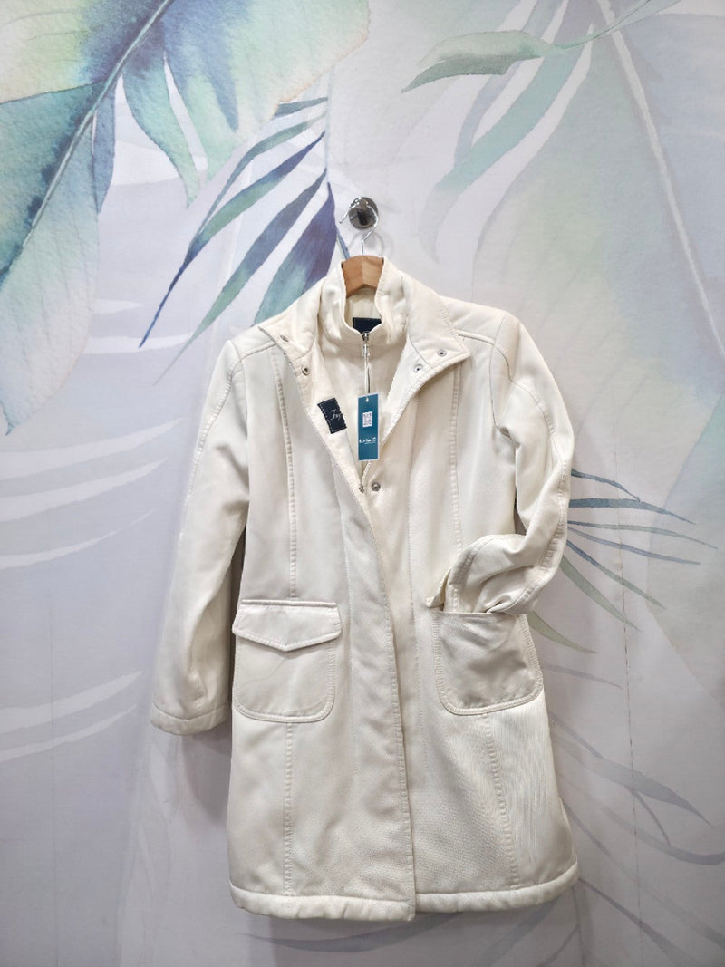 Fay – Cappotto donna panna con collo alto – Taglia S