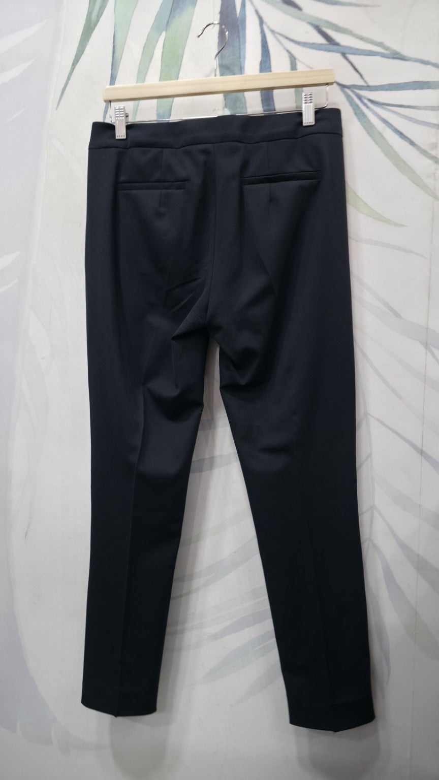 Pantaloni Intrend blu scuro in lana vergine, vista posteriore