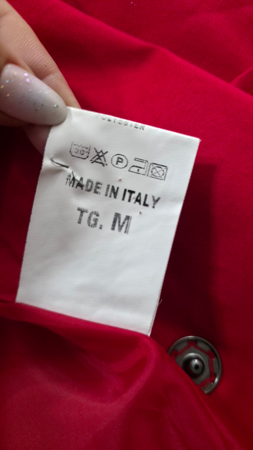 Etichetta taglia M e Made in Italy