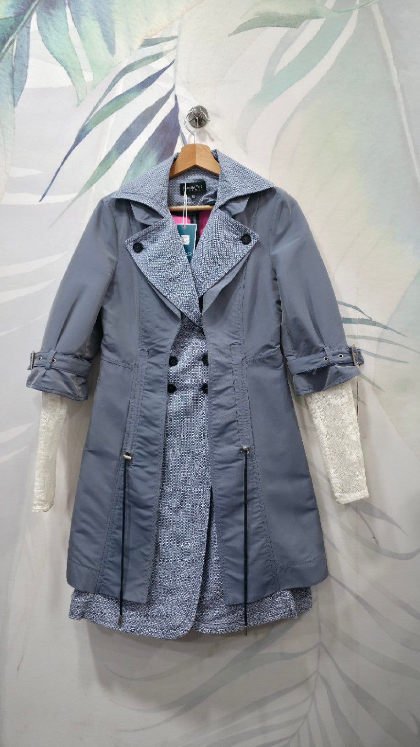 Vista frontale trench Patrizia Pepe taglia 42