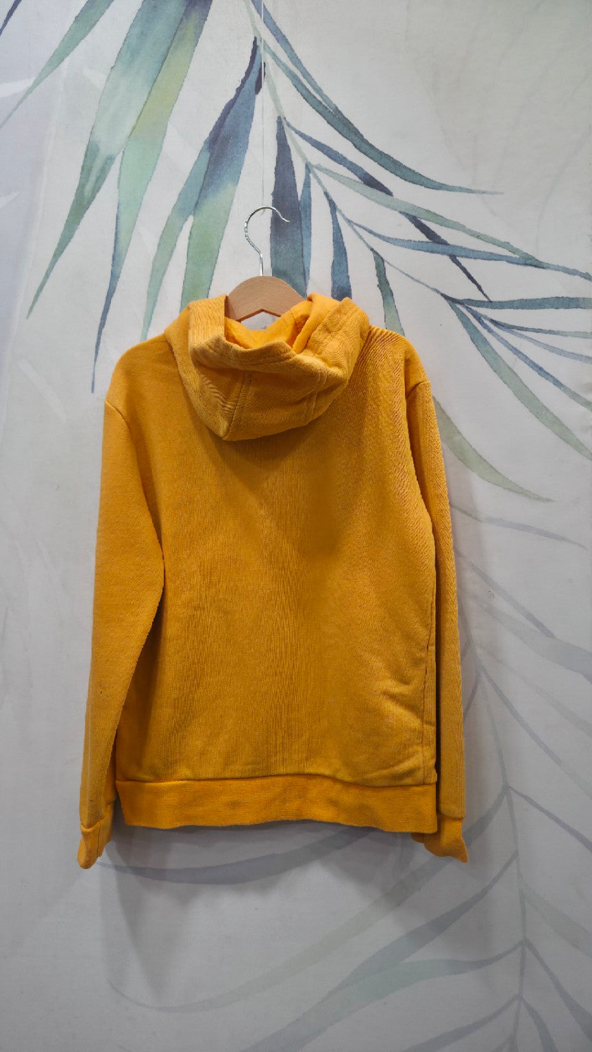 Felpa Adidas Originals bambini giallo senape, retro