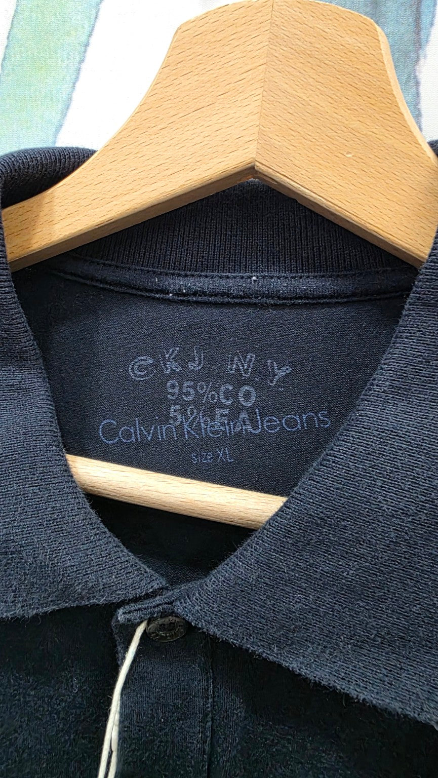 Etichetta originale al collo Calvin Klein Jeans taglia XL