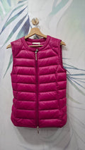 Gilet Liu Jo Les Plumes fucsia in vera piuma, taglia 42, vista frontale completa