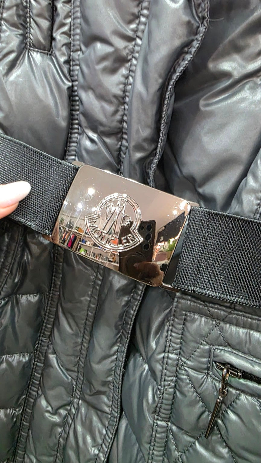 Moncler piumino donna - fibbia cintura logata