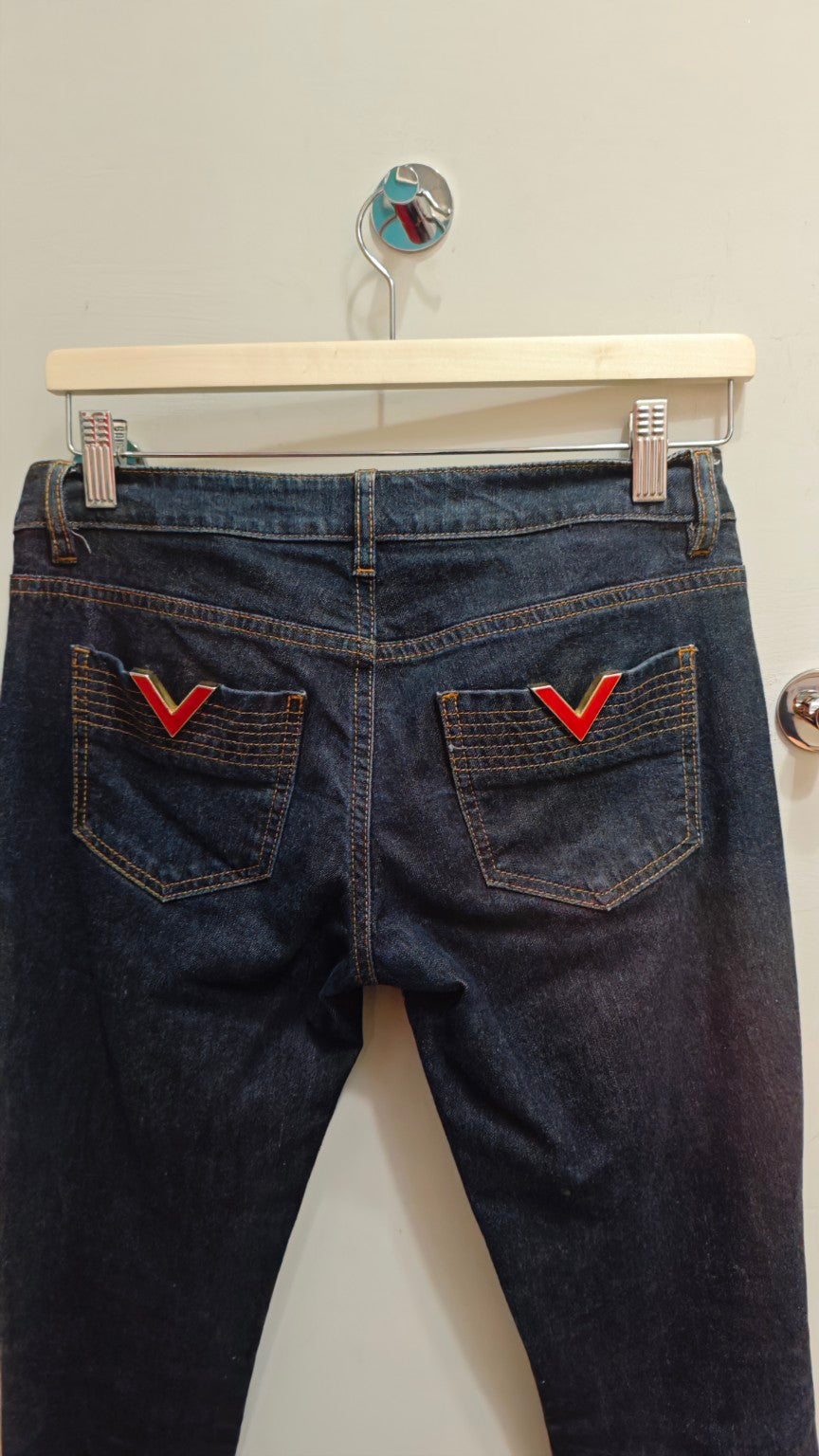 Jeans R.E.D. Valentino blu scuro taglia 26, retro