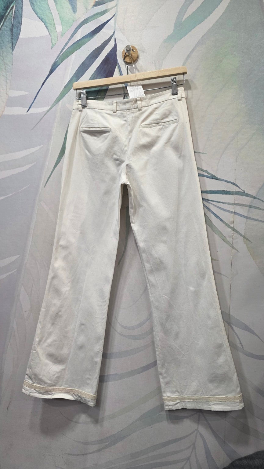 Pantaloni RED Valentino avorio taglia 38, vista posteriore