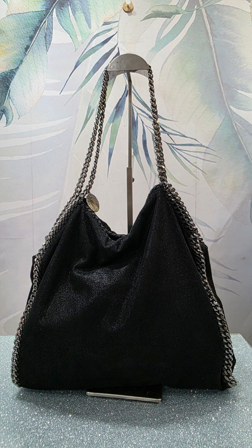 Borsa Stella McCartney Falabella nera vista completa
