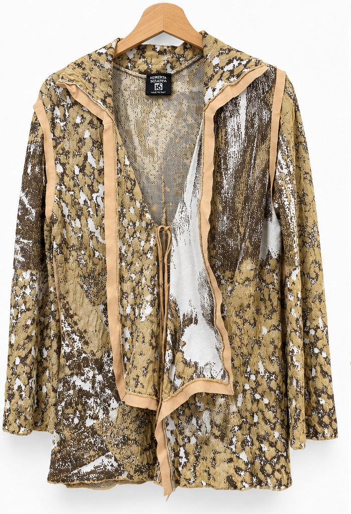 Roberta Scarpa cardigan fantasia taglia 46 fronte