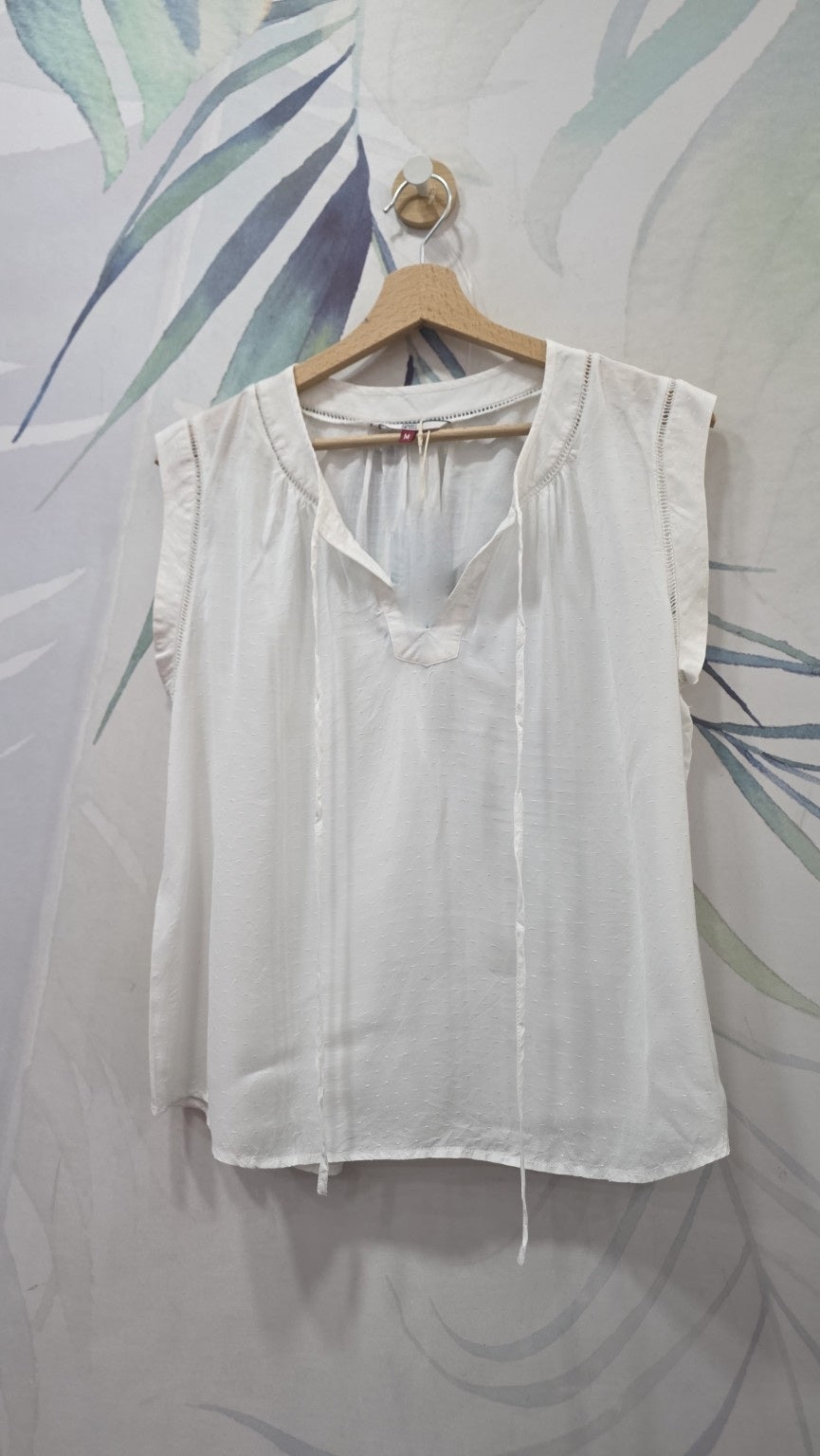 Tommy Jeans blusa bianca taglia M, davanti