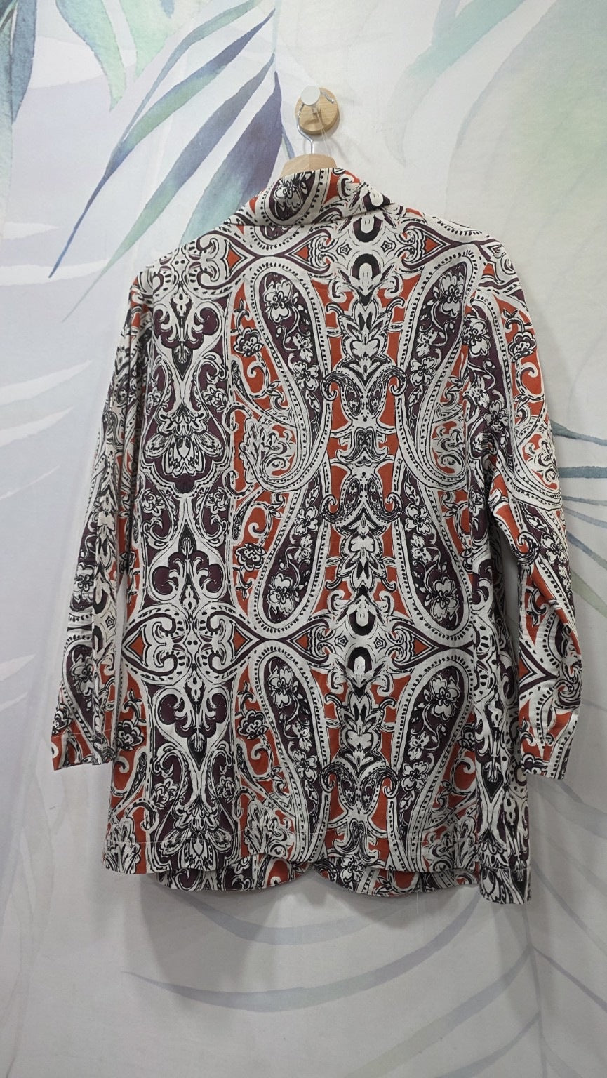 Blazer Susy Star fantasia paisley 100% cotone - vista posteriore intera