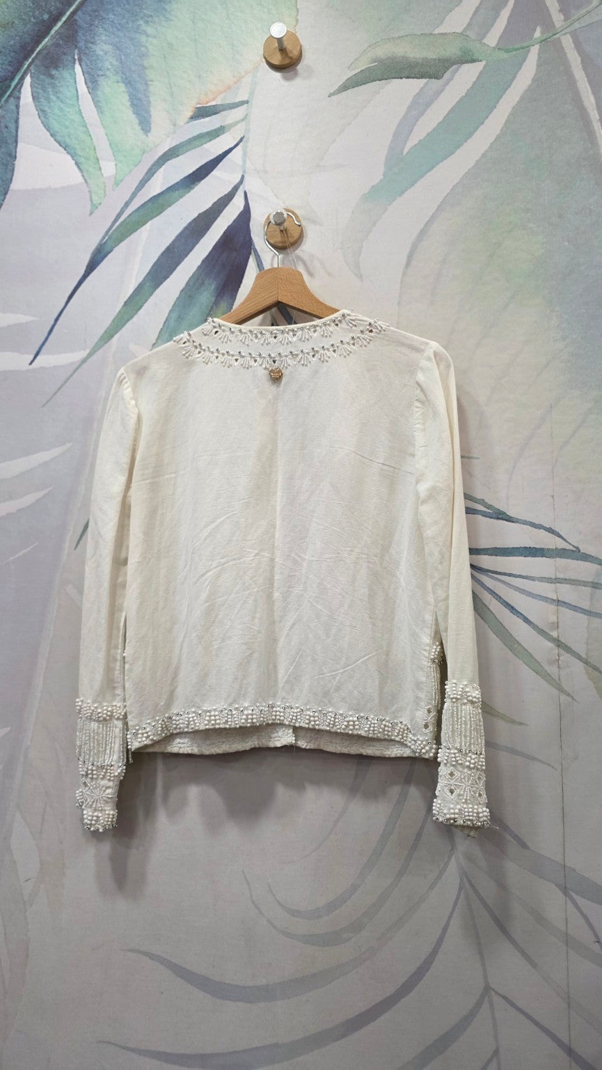 Giacca TWINSET Milano avorio vista posteriore