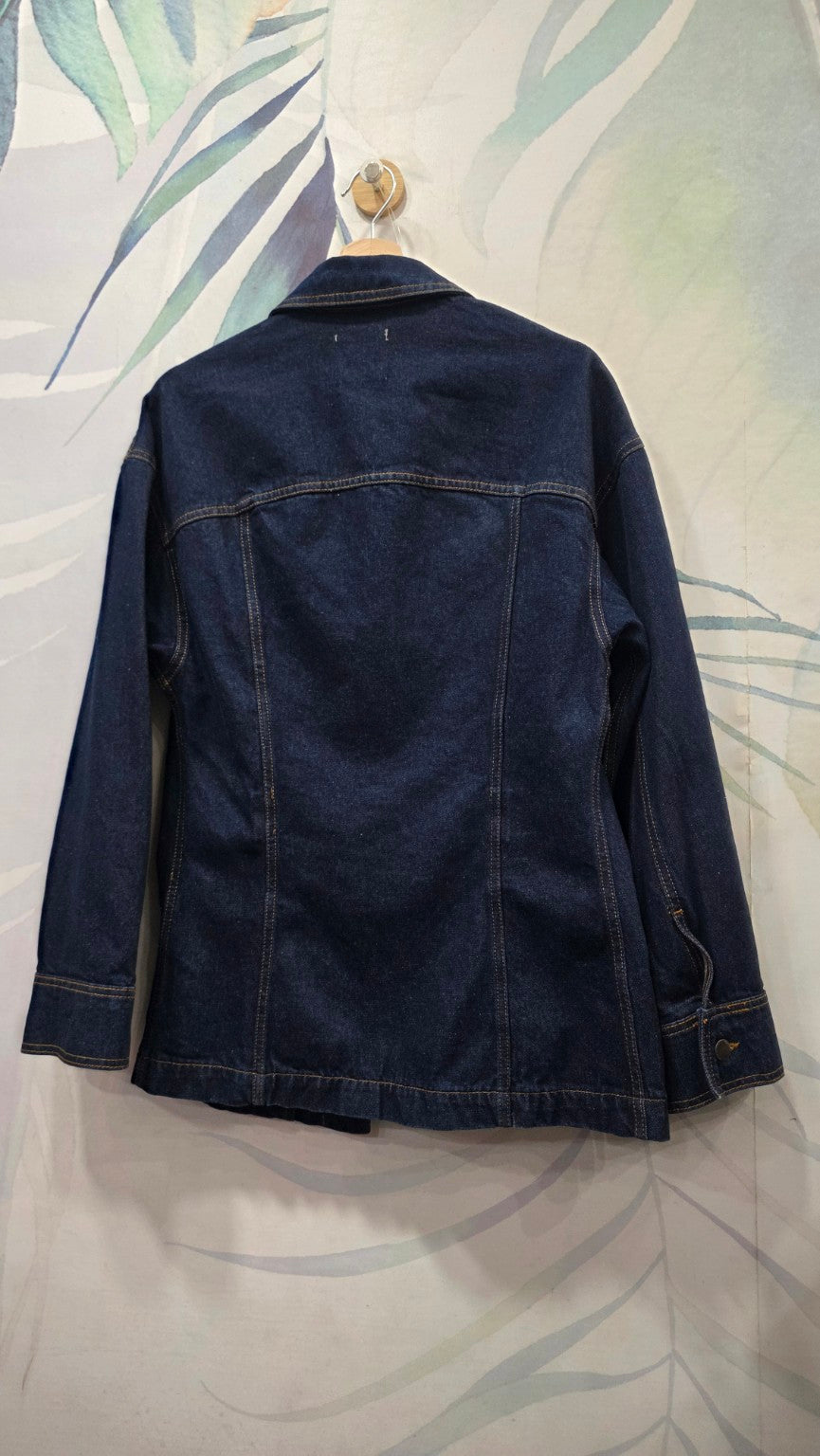 Giacca ZARA in denim blu scuro XS, vista posteriore