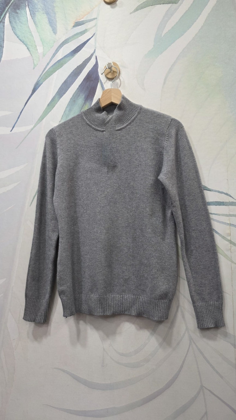 Maglioncino ZUIKI grigio melange a collo alto – M/L